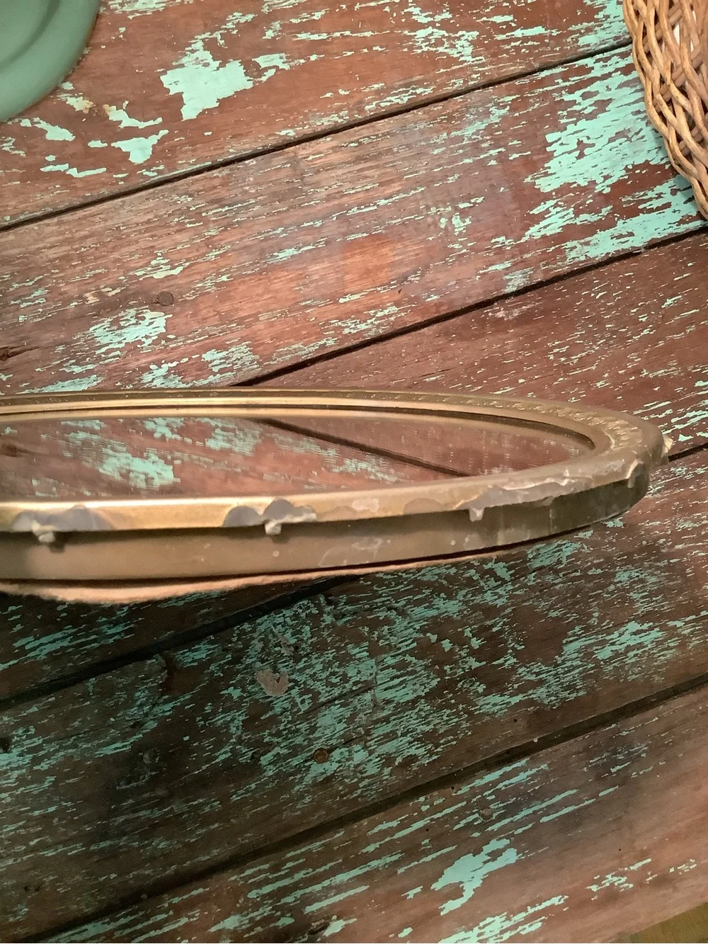 Antique set oval